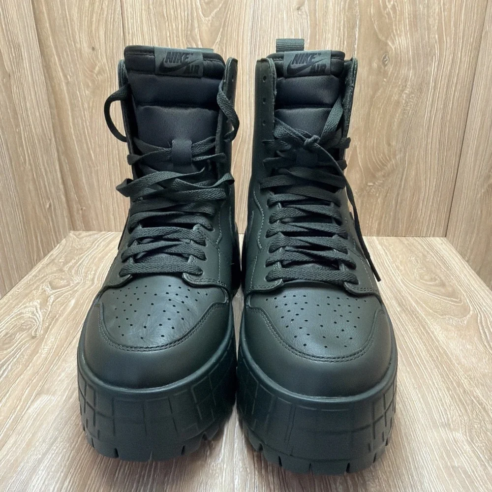 Nike Air Jordan 1 Brooklyn Deepest Green Combat Boots FJ5737-300 Wmns 11 Men 9.5